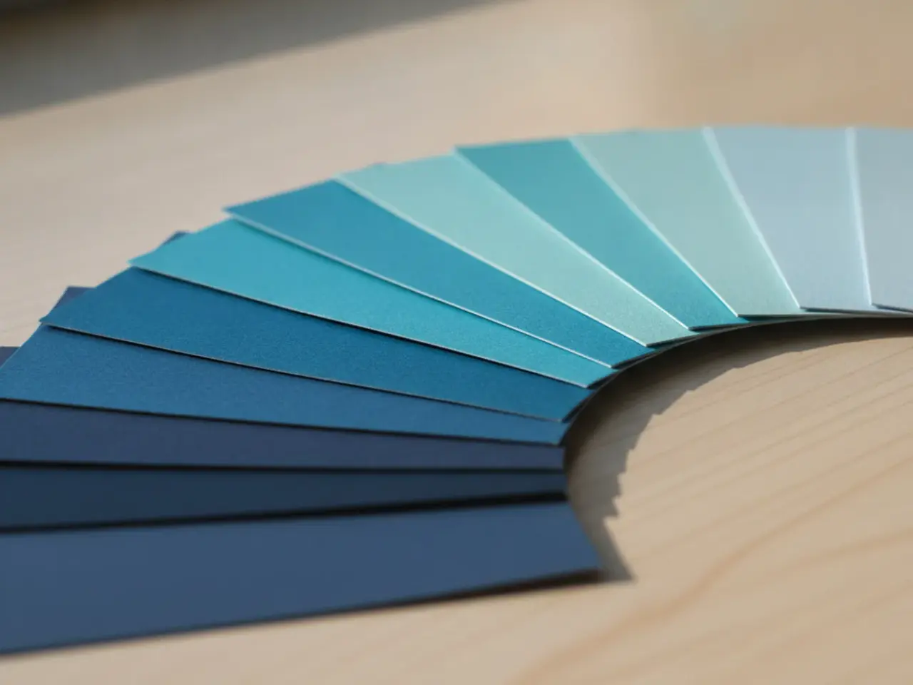 Close em amostras de papel com varios to